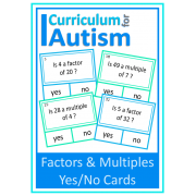 Factors & Multiples Yes/No cards